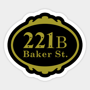 221B Baker Street Sticker